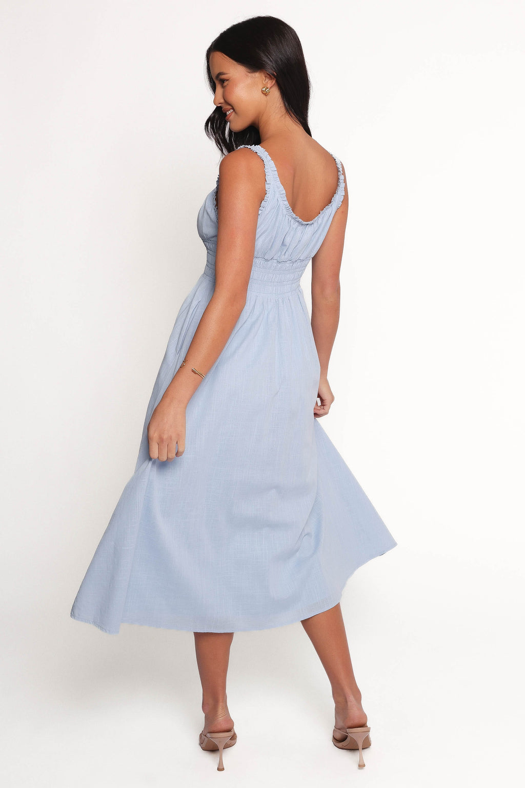 Auguste Midi Dress - Pale Blue