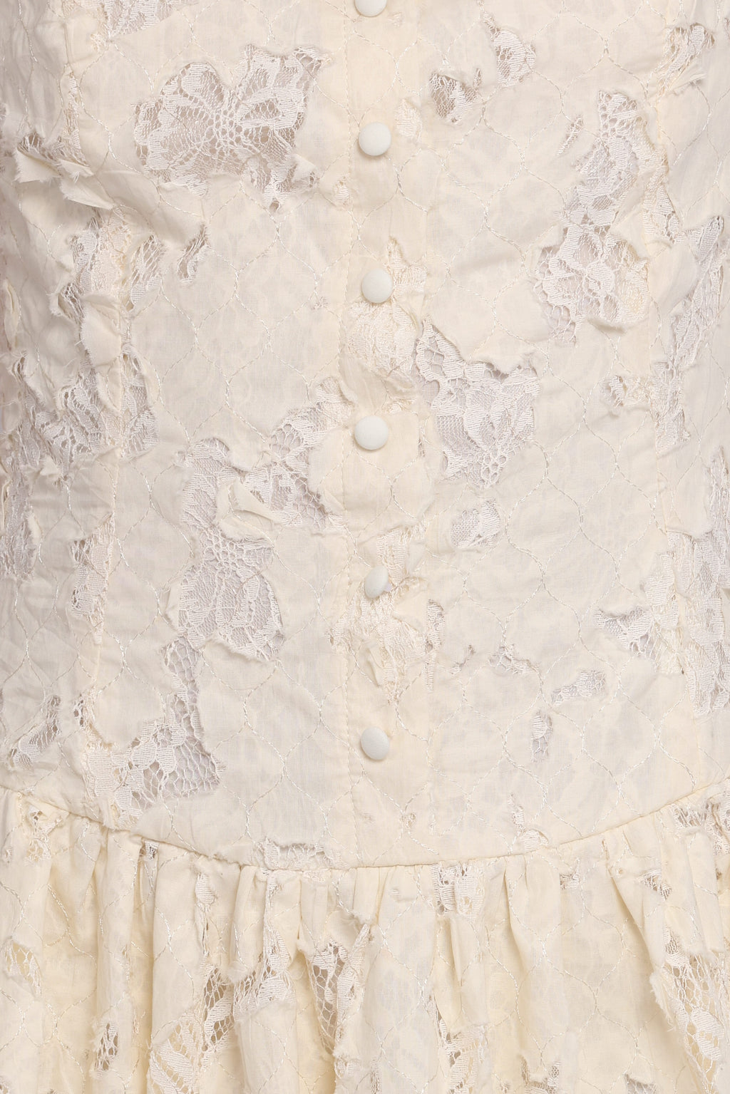 Briar Lace Mini Dress - Cream