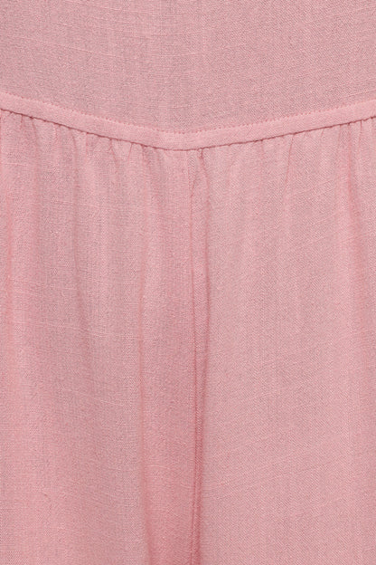 Ayla Linen Jumpsuit - Pale Pink