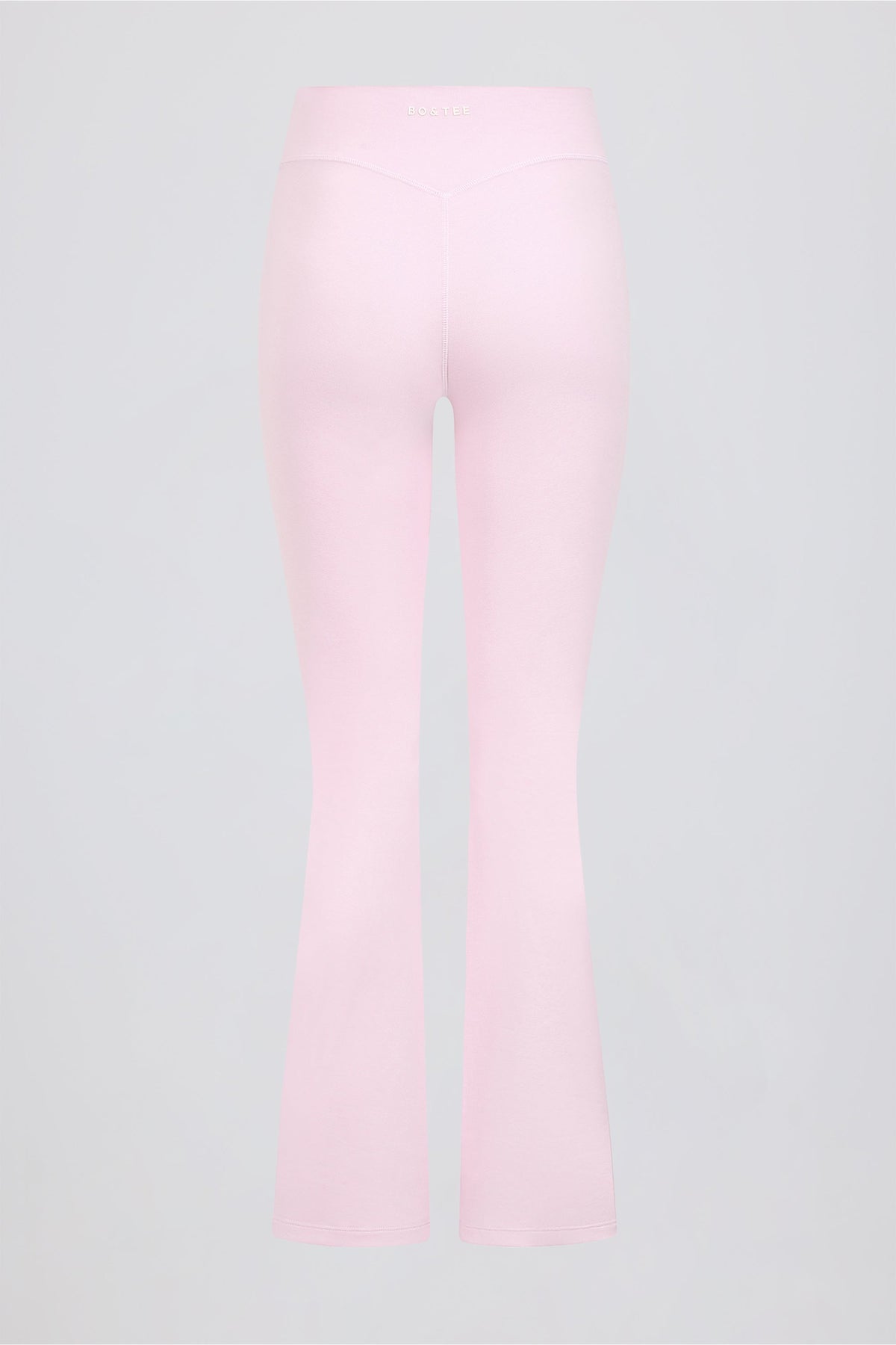 Brushed Jersey Ruched Flared Trousers in Bloom